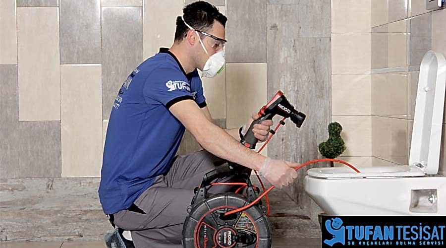 kamerayla tuvalet tıkanıklığı açma